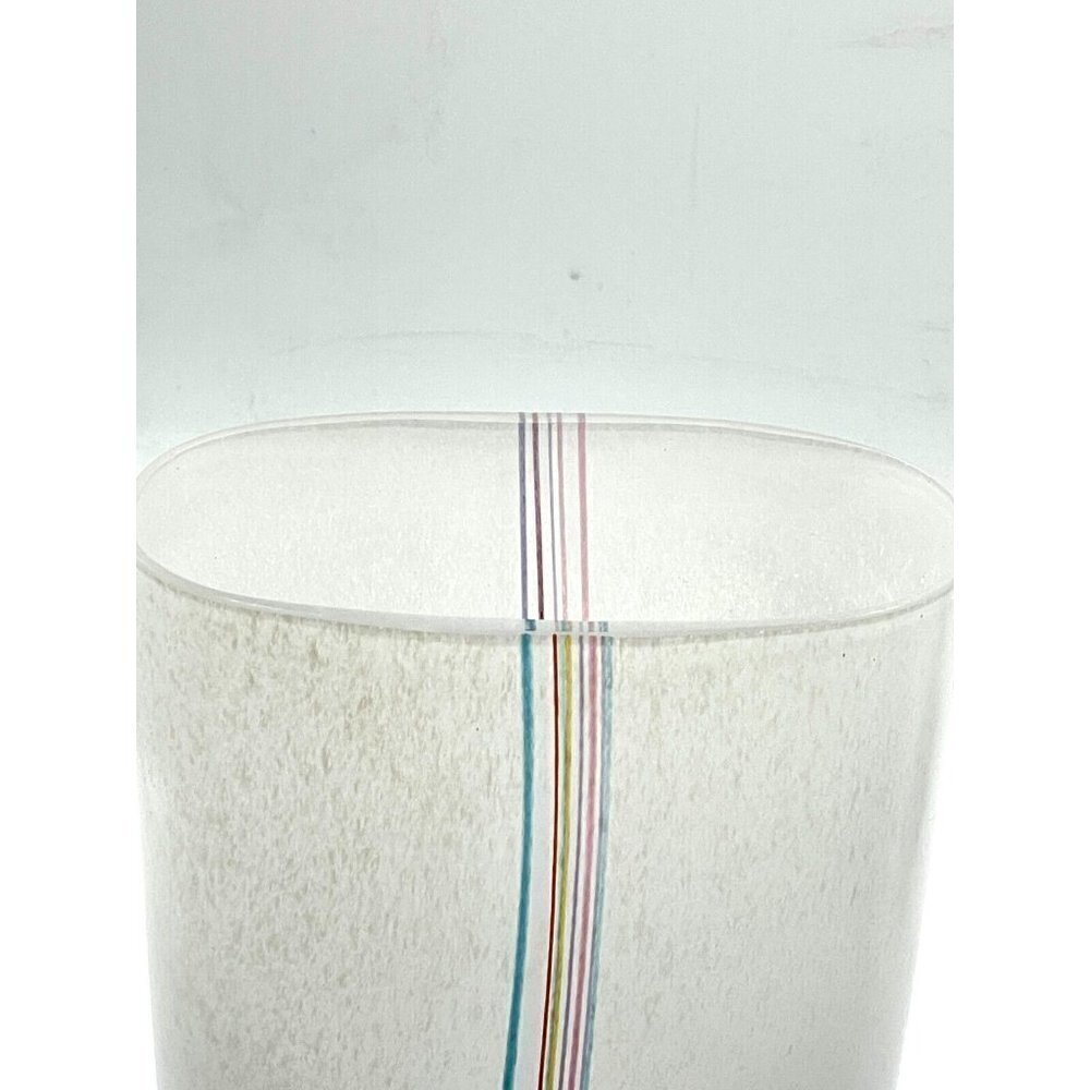Bertil Vallien Kosta Boda Vintage 70s Signed Swedish Art Glass Rainbow Vase - Picture 5 of 10
